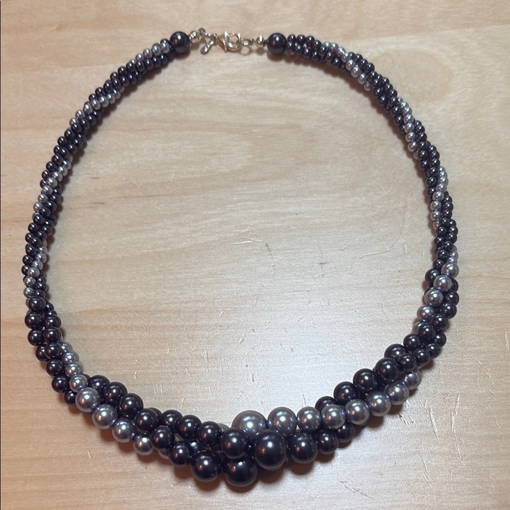 RMN Vintage Triple Strand Pearl Necklace